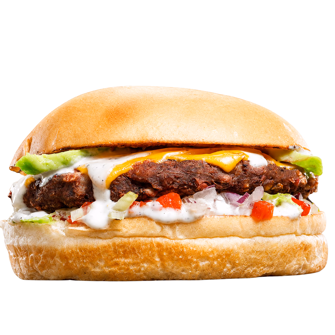 Poroto Aduki Burger — Veggies